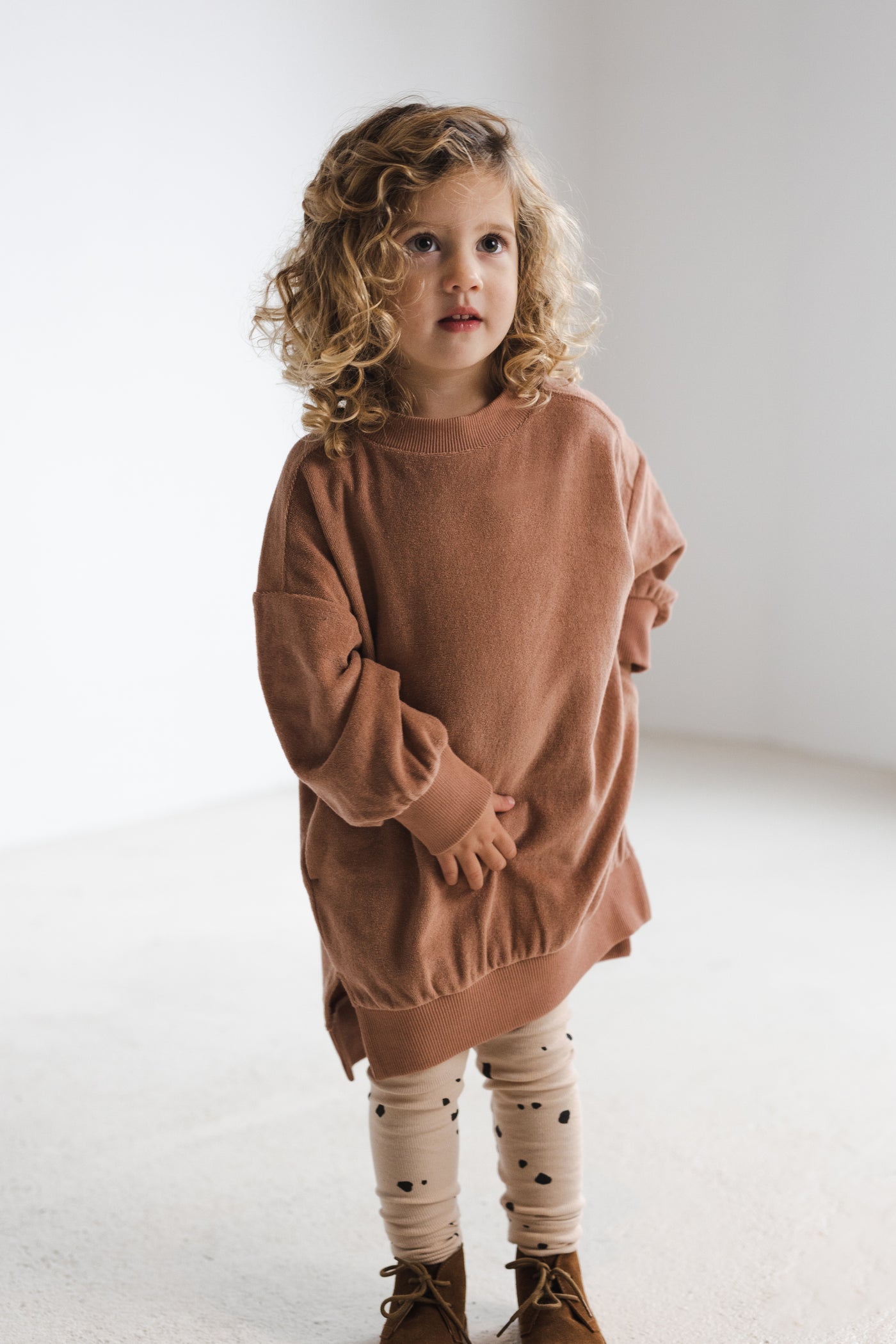 Ripp Leggings 'fragments' in warm cream