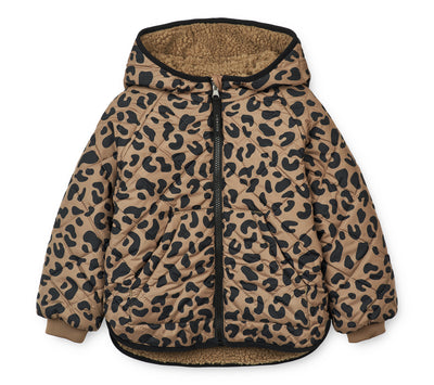 Wndejacke Jackson, außen Leomuster, innen Kuschelfleece