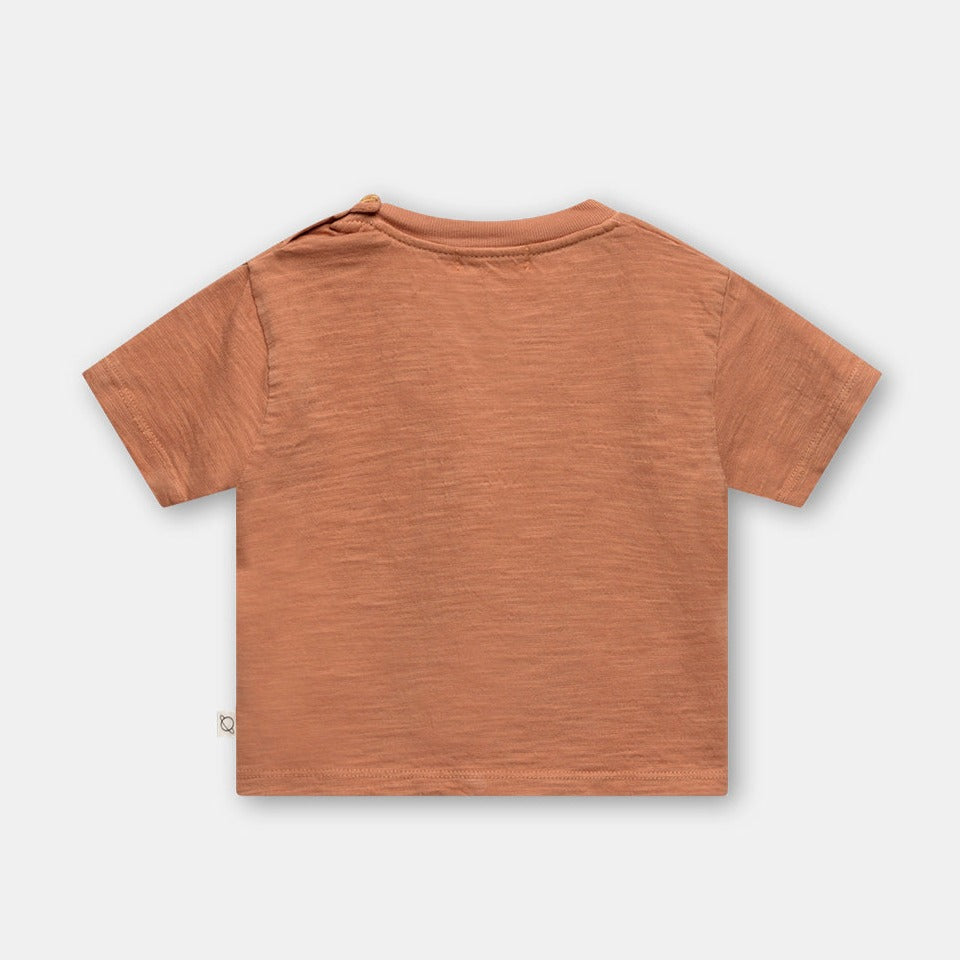 Baby Shirt 'Tatum' in terracotta